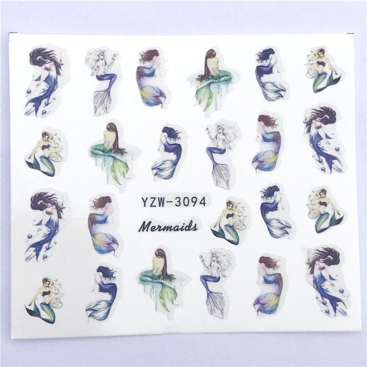 3D Heart & Star Nail Art Stickers - Glittery Adhesive Decorations for Stunning Manicures - Korvel