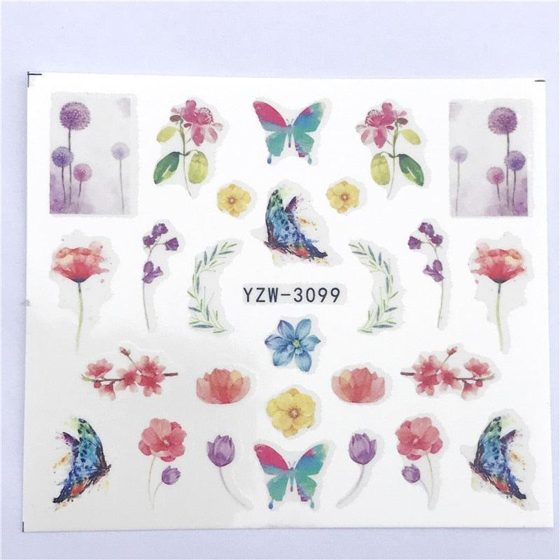 3D Heart & Star Nail Art Stickers - Glittery Adhesive Decorations for Stunning Manicures - Korvel