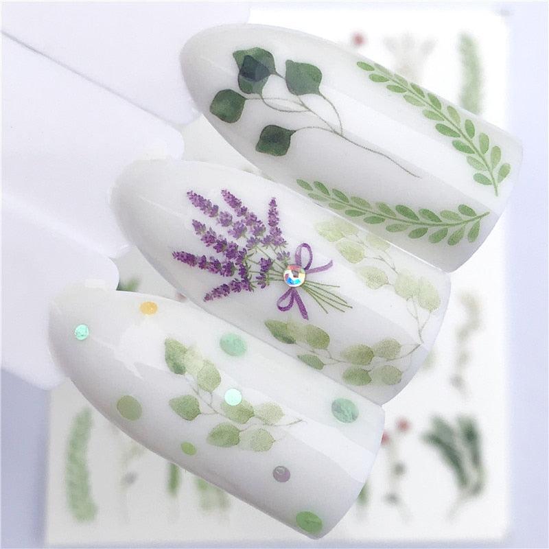3D Heart & Star Nail Art Stickers - Glittery Adhesive Decorations for Stunning Manicures - Korvel