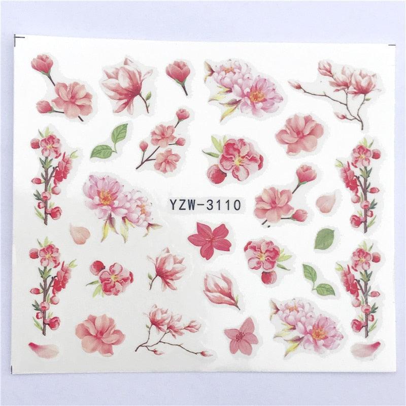 3D Heart & Star Nail Art Stickers - Glittery Adhesive Decorations for Stunning Manicures - Korvel