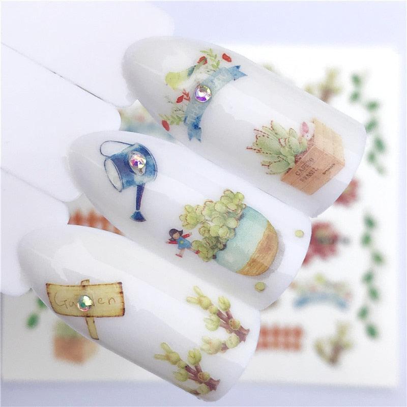 3D Heart & Star Nail Art Stickers - Glittery Adhesive Decorations for Stunning Manicures - Korvel