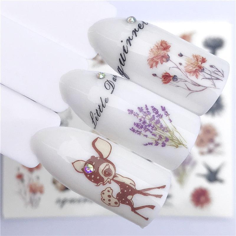 3D Heart & Star Nail Art Stickers - Glittery Adhesive Decorations for Stunning Manicures - Korvel