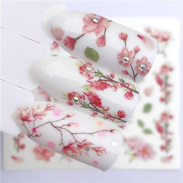 3D Heart & Star Nail Art Stickers - Glittery Adhesive Decorations for Stunning Manicures - Korvel