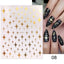 Rose Gold Star 3D Nail Art Stickers for DIY Manicures