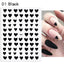Rose Gold Star 3D Nail Art Stickers for DIY Manicures