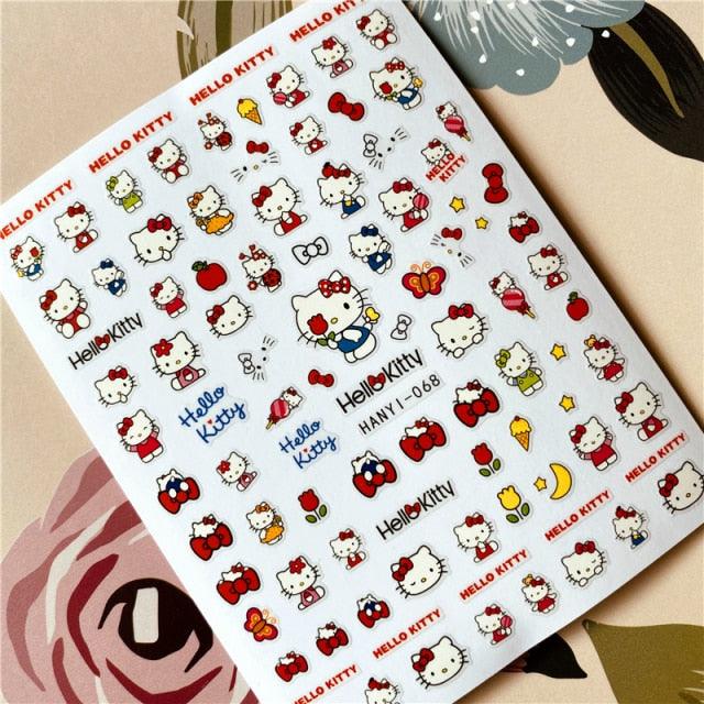 Cute Rabbit & Cat 3D Nail Art Stickers - Self-Adhesive Decals