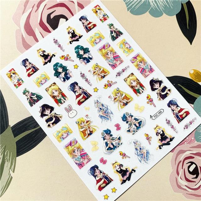 Cute Rabbit & Cat 3D Nail Art Stickers - Self-Adhesive Decals