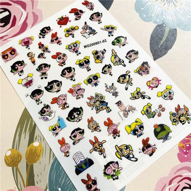 Cute Rabbit & Cat 3D Nail Art Stickers - Self-Adhesive Decals