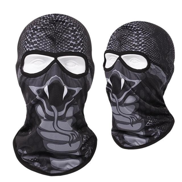 Masque Balaclava Tête d'Animal à Double Trou pour Activités de Plein Air