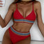 Conjunto de Bikini Elegante de Cintura Alta para Mujeres