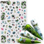 Elegant 3D Black Russia Letter Nail Art Stickers with Flamingo Design - Self-Adhesive Decals for Stunning Manicures - Korvel