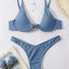 Ensemble de bikini sous-vêtement V-bar néon pour femmes