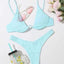 Ensemble de bikini sous-vêtement V-bar néon pour femmes