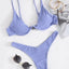 Ensemble de bikini sous-vêtement V-bar néon pour femmes