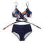 Modern Floral High Waist Bikini Set for Women