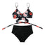 Modern Floral High Waist Bikini Set for Women