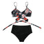 Modern Floral High Waist Bikini Set for Women