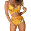 Modern Floral High Waist Bikini Set for Women