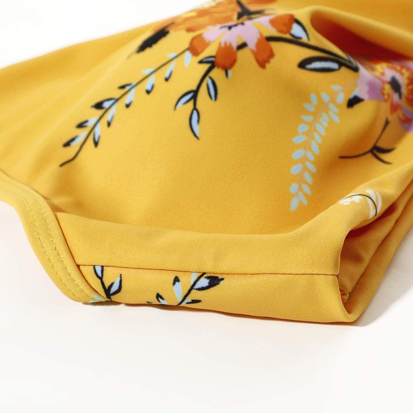Modern Floral High Waist Bikini Set for Women