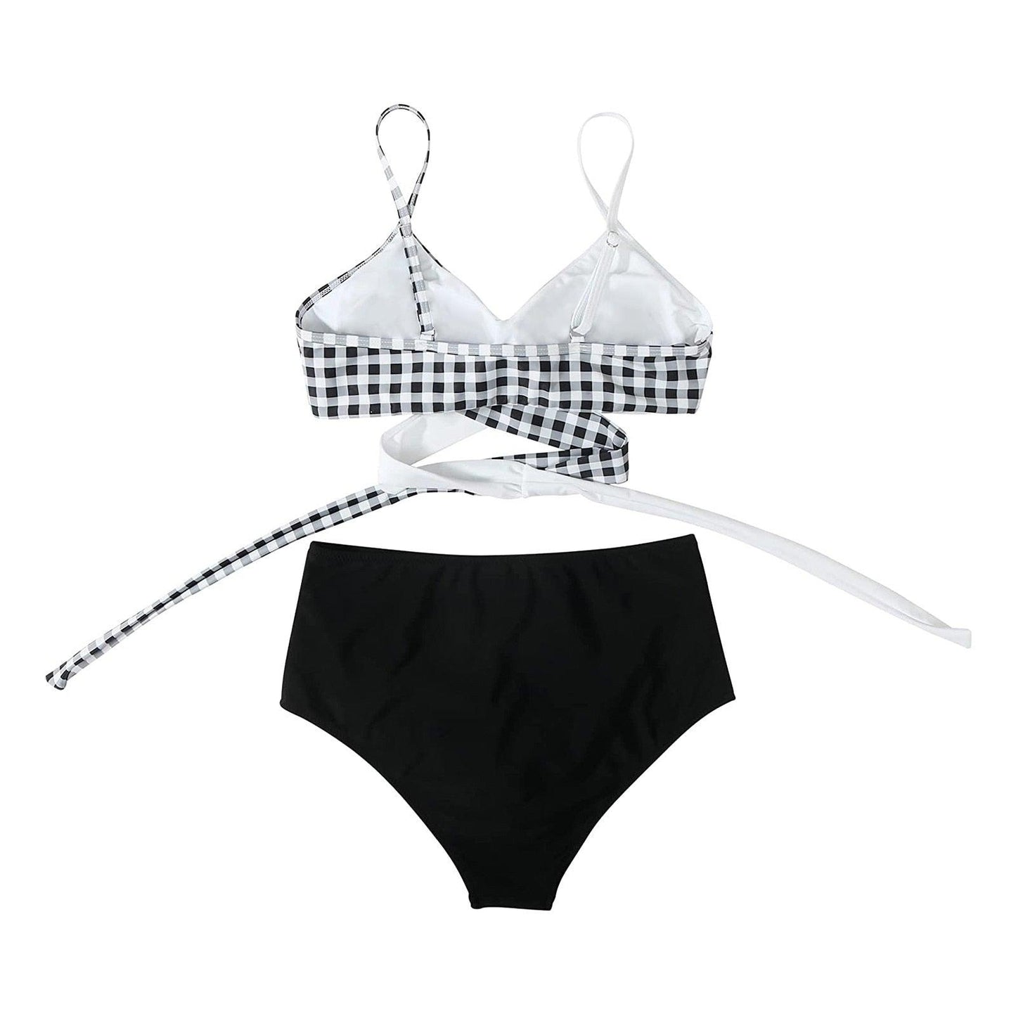 Modern Floral High Waist Bikini Set for Women