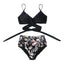 Modern Floral High Waist Bikini Set for Women