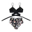 Modern Floral High Waist Bikini Set for Women