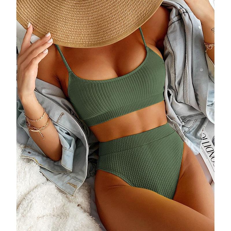 Ensemble de Bikini Taille Haute Premium pour Femmes