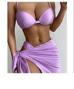 Floral Push Up Bikini Set for Women