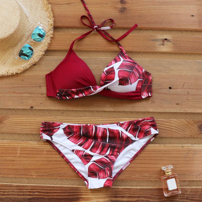 Floral Push Up Bikini Set for Women