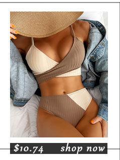 Ensemble de Bikini Taille Haute Premium pour Femmes