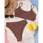 Ensemble de Bikini Taille Haute Premium pour Femmes
