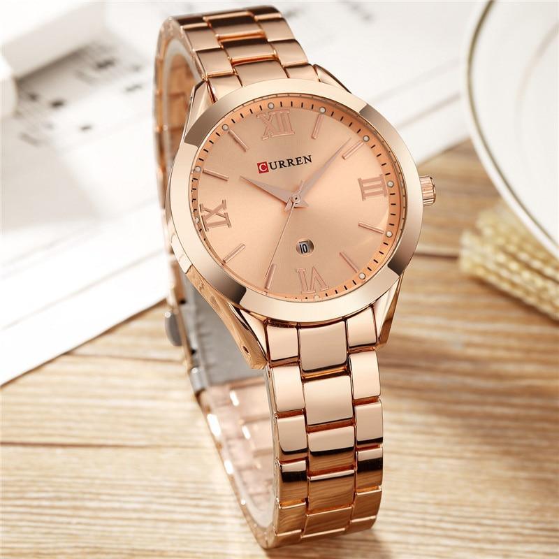 Montre étanche élégante pour femme avec affichage de la date