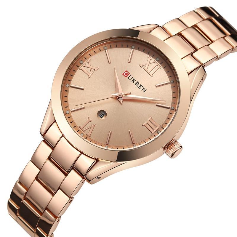 Montre étanche élégante pour femme avec affichage de la date