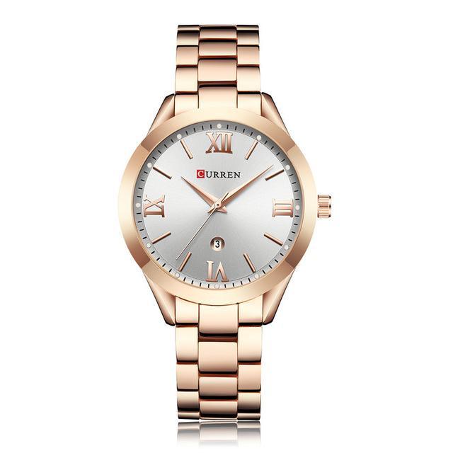 Montre étanche élégante pour femme avec affichage de la date