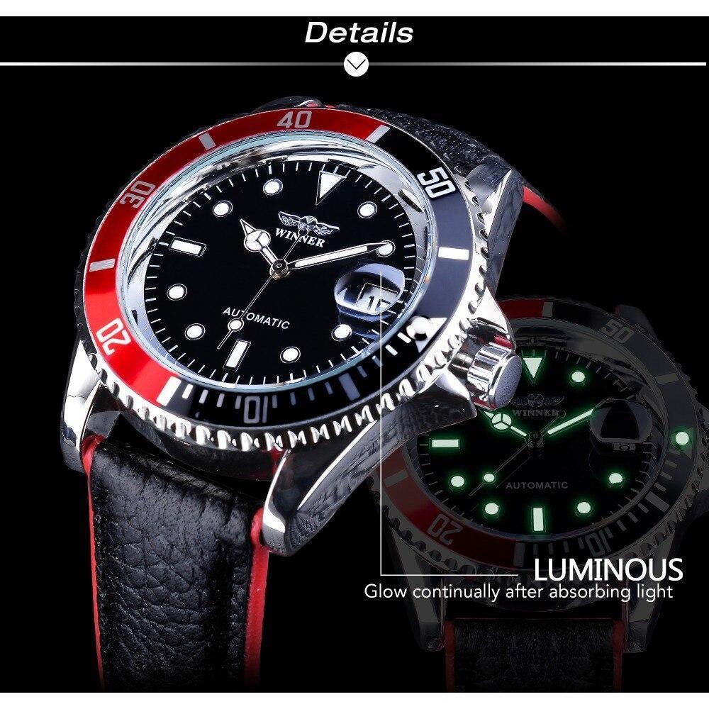Luxury Luminous Men's Watch with Elegant Leather Strap