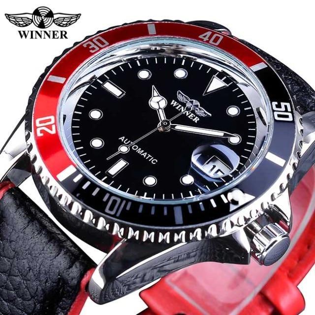 Luxury Luminous Men's Watch with Elegant Leather Strap