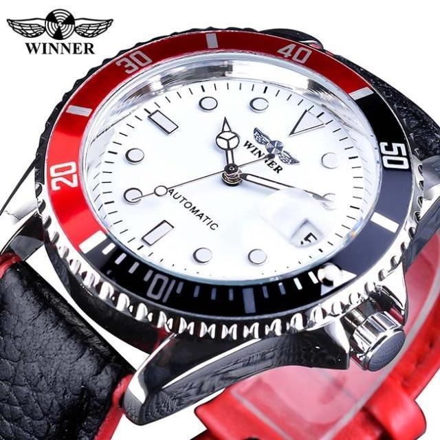 Luxury Luminous Men's Watch with Elegant Leather Strap
