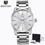 Reloj de Negocios para Hombre con Correa de Cuero Marrón de Lujo