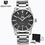 Reloj de Negocios para Hombre con Correa de Cuero Marrón de Lujo