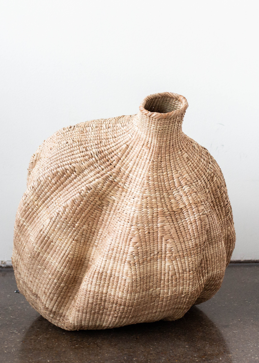 Cesta Africana Tejida a Mano Ilala Ajo Calabaza