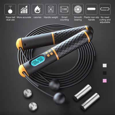 Adjustable Digital Jump Rope with Memory Counter