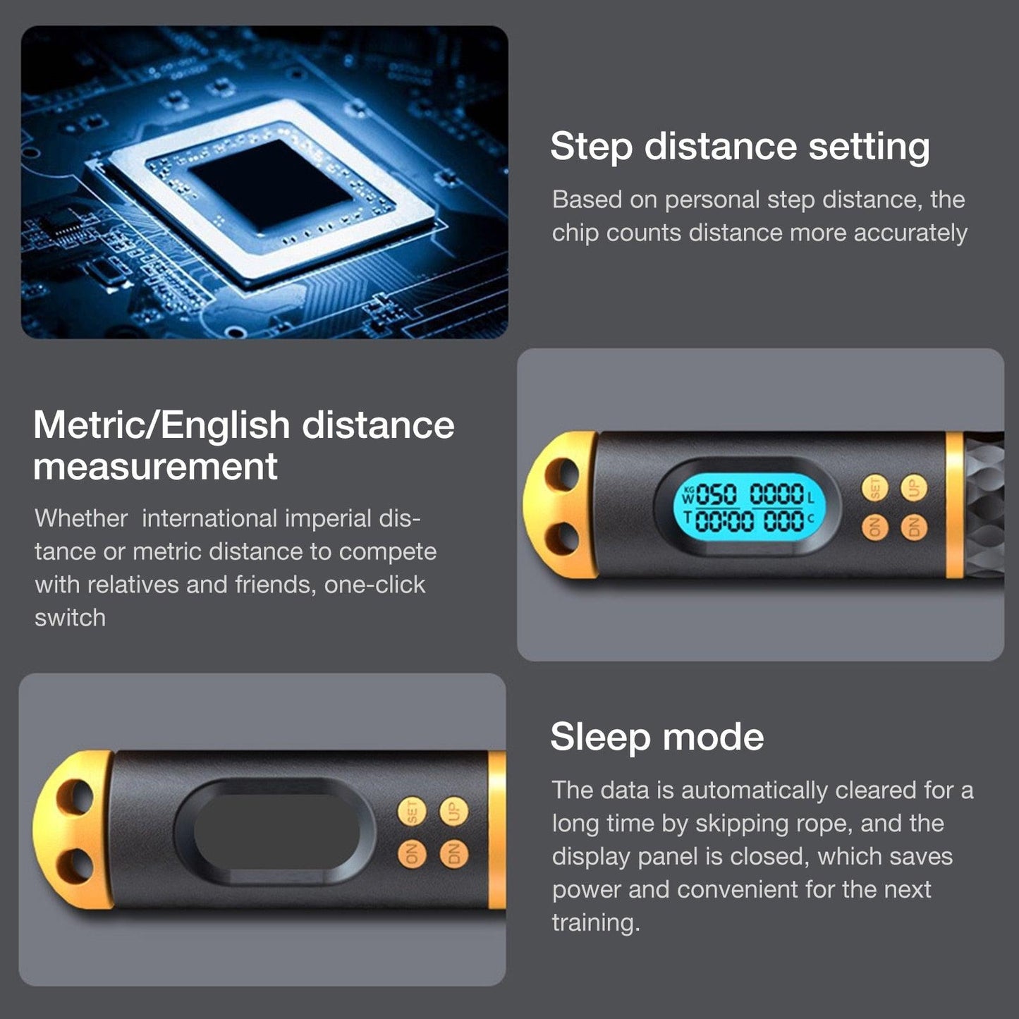 Adjustable Digital Jump Rope with Memory Counter
