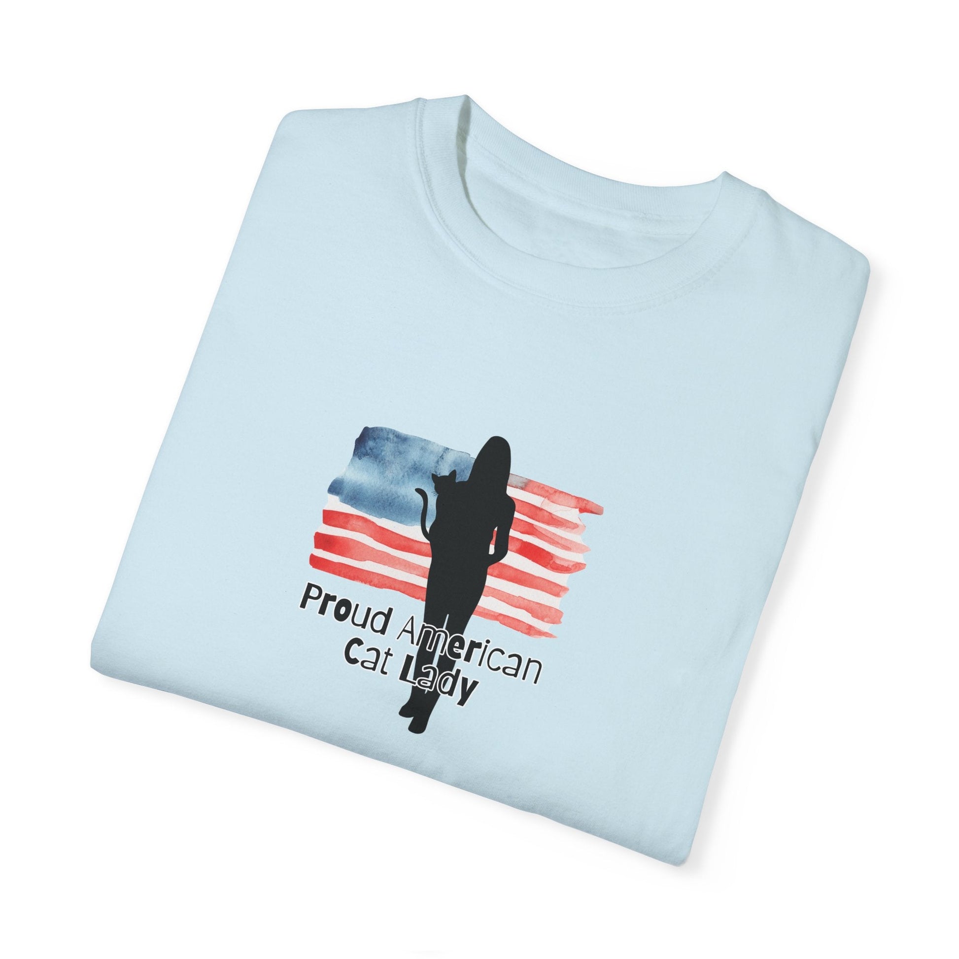Celebrate Your Feline Love: Proud American Cat Lady T-Shirt - Korvel