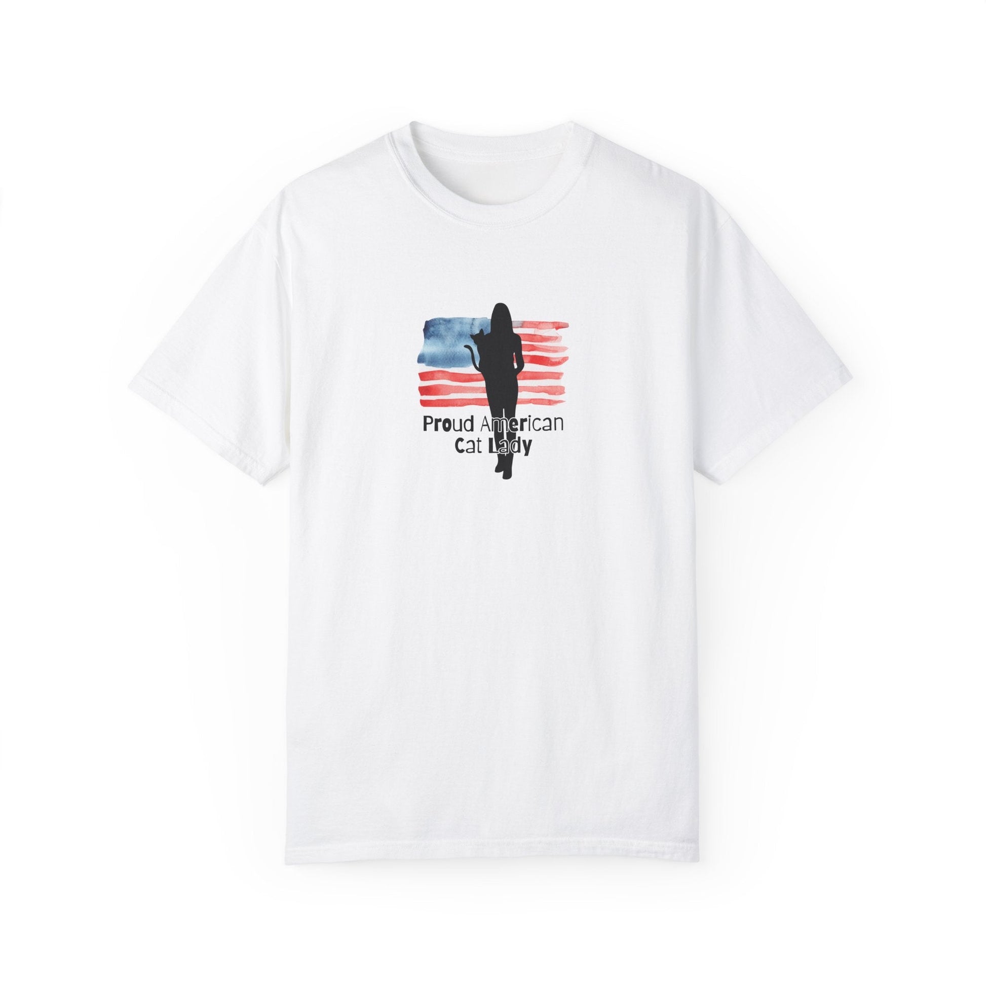 Celebrate Your Feline Love: Proud American Cat Lady T-Shirt - Korvel