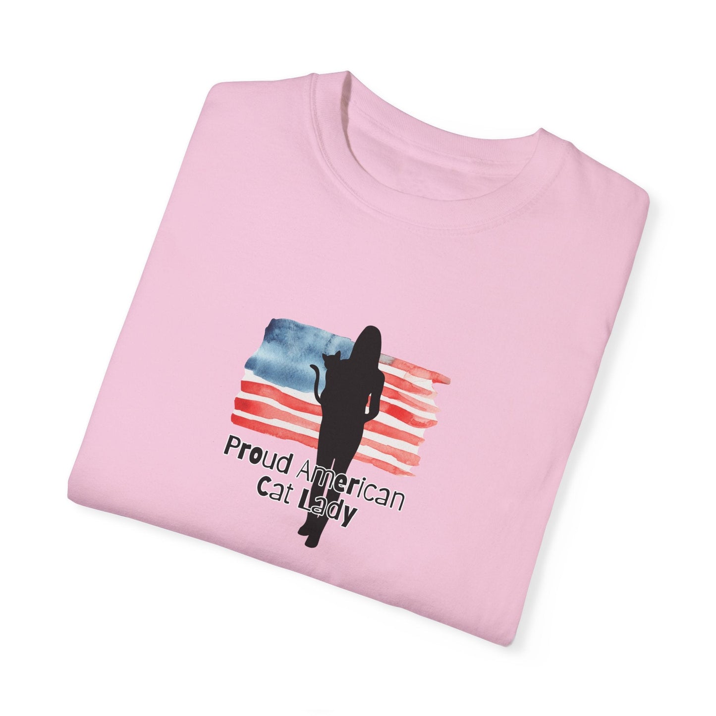 Celebrate Your Feline Love: Proud American Cat Lady T-Shirt - Korvel