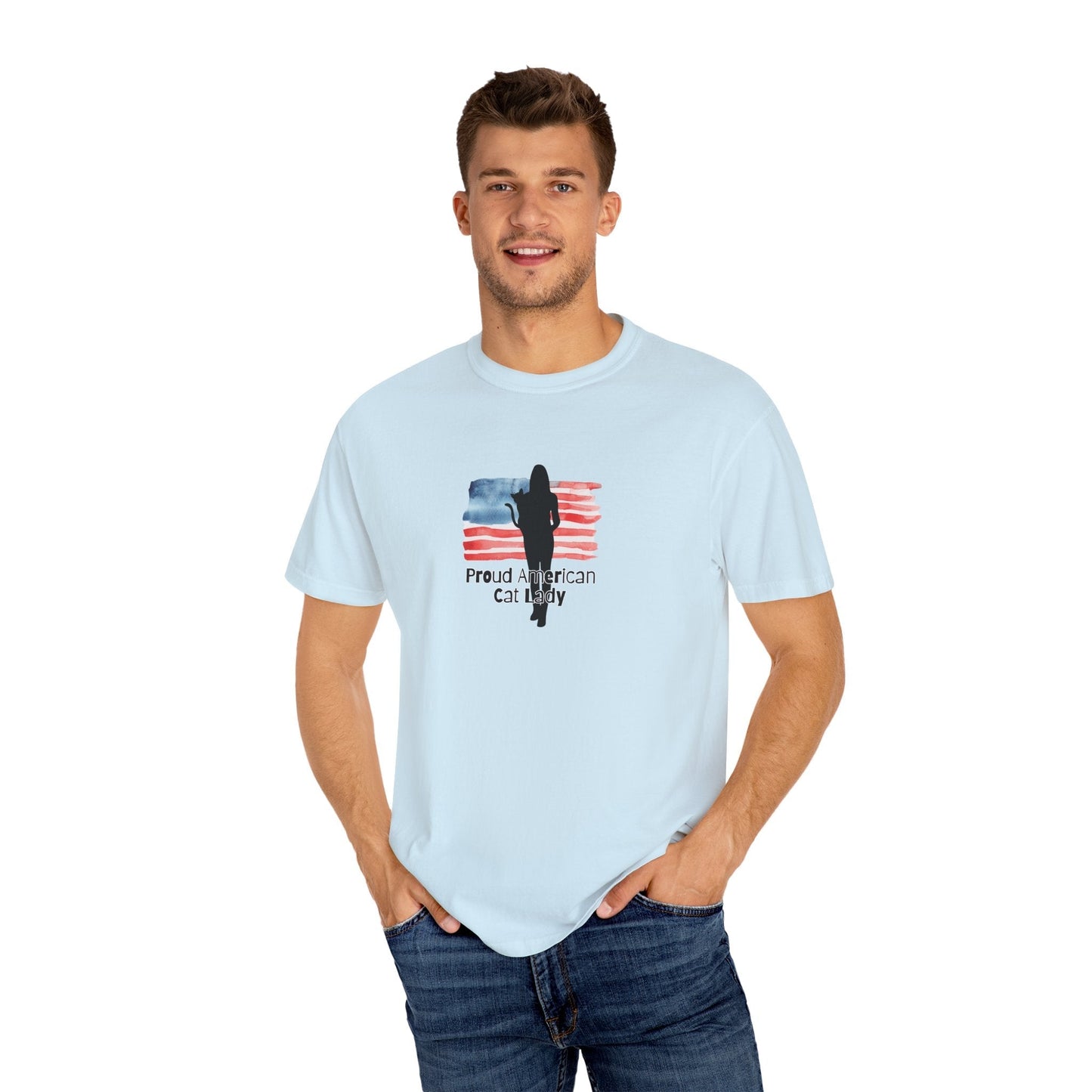Celebrate Your Feline Love: Proud American Cat Lady T-Shirt - Korvel