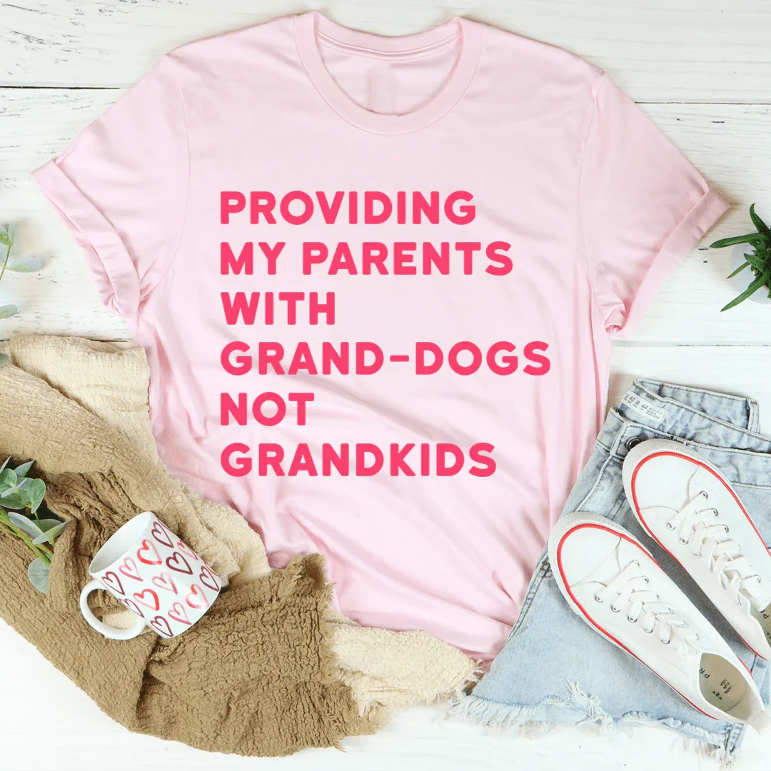 Camiseta "Proporcionando a mis padres una camiseta con perros para nietos"
