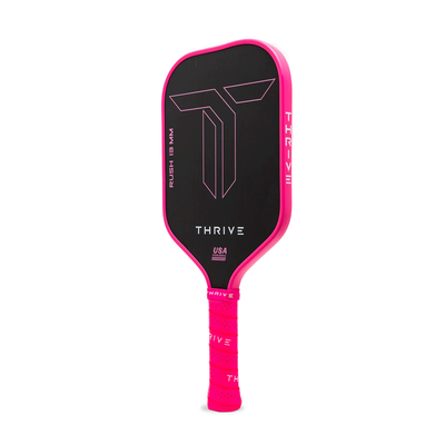 RUSH 13 Pink Singles Paddle - Power Meets Precision with Custom Accessories - Korvel