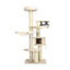 77.5-Inch Multi-Level Cat Tree Condo - Cream White