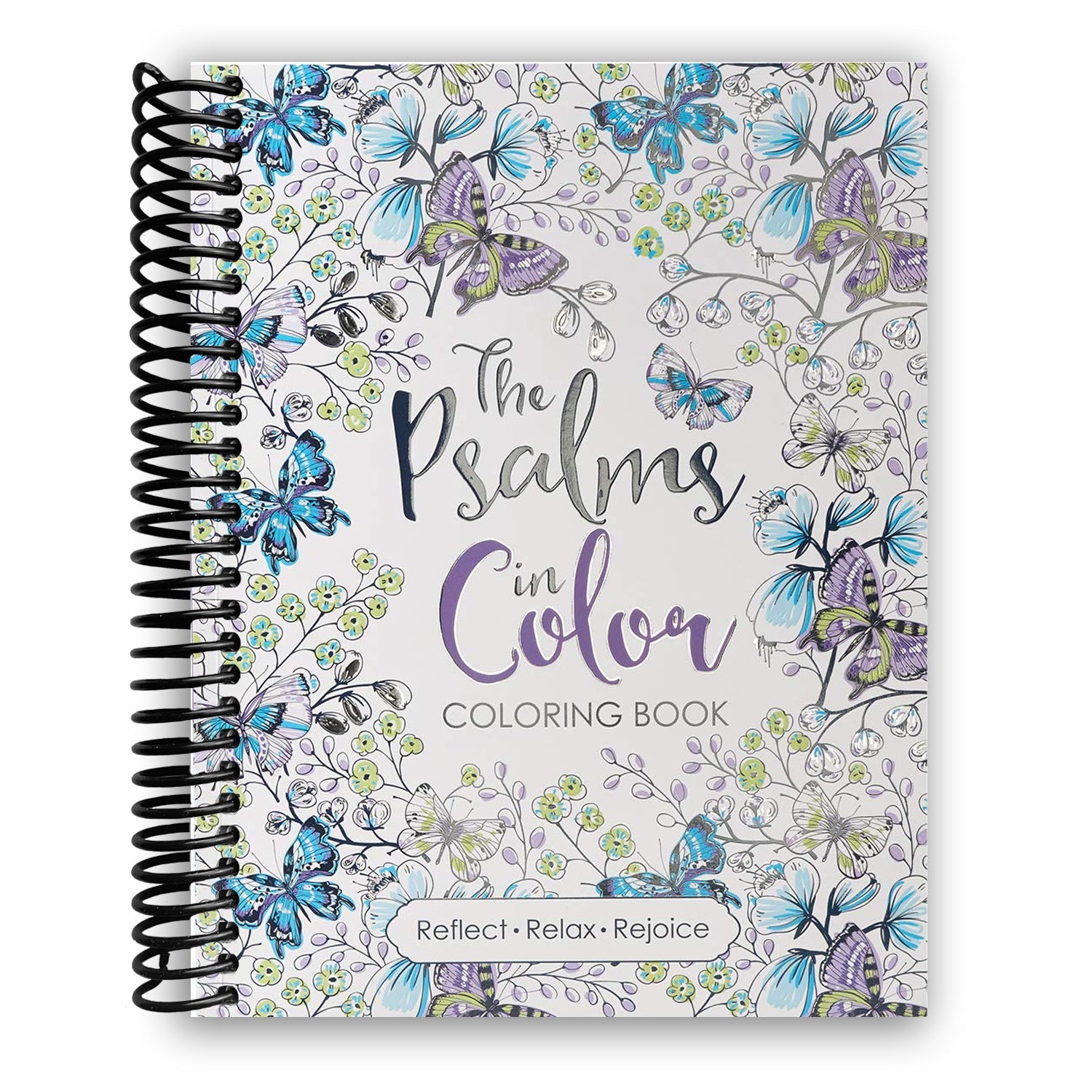 The Psalms in Color Inspirational Coloring Book with Scripture for Women and Teens (Spiral Bound) - Korvel